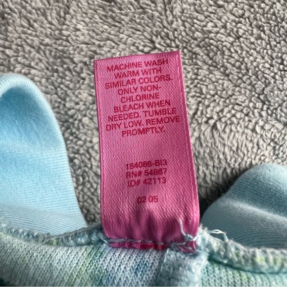 PINK Victoria's Secret Vintage Y2K Retro Hippie Paisley Swirl Terry Towel Pants - Picture 11 of 14